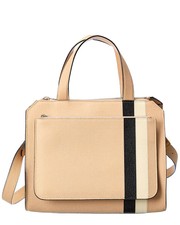 Valextra Passepartout Medium Leather Tote Women's Brown