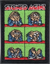Patch - Robert Crumb's Stoned Agin! Comic Strip Melting Man Iron On #19703
