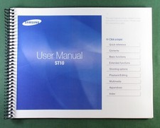 Samsung ST10 Instruction Manual: Full Color 107 Pages  Protective Covers