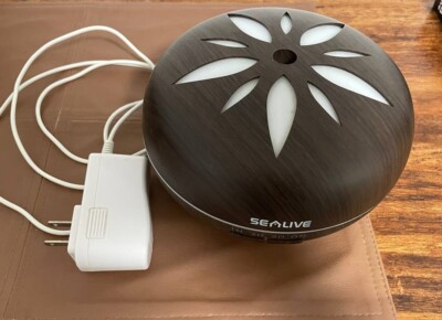 SELIVE Wood Mute 24V Electric LED 7Color Aroma Diffuser Brown 500ml