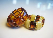 2 - Genuine Baltic AMBER Natural Ring