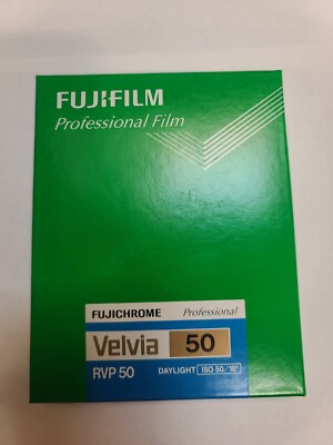 Fujifilm Velvia RVP 50 4×5in 20 Sheets Film Expired 2023-4