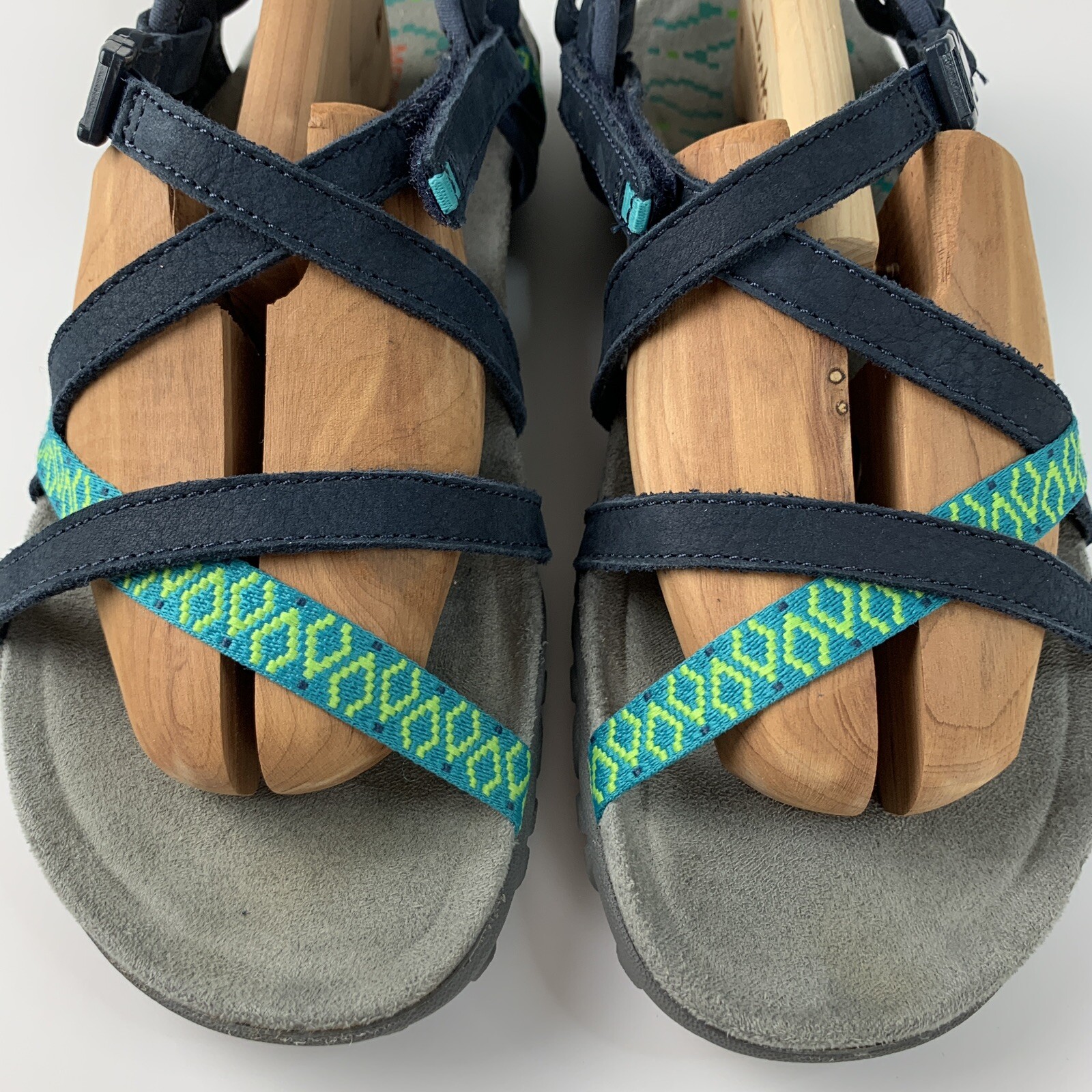 Merrell Terran Lattice II J56516 sandali outdoor con cinturino donna taglia 6 blu navy verde