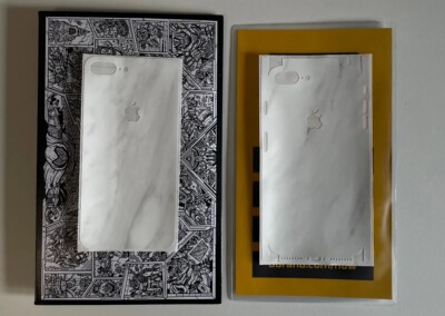 Dbrand Skin iPhone 8 Plus - White Marble 2er Set / Doppelset