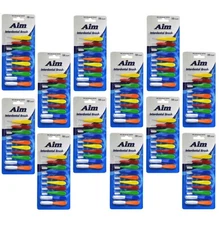 120 Aim Interdental Floss Brush Removes Plaque Between Teeth Total of 12 Packs 
