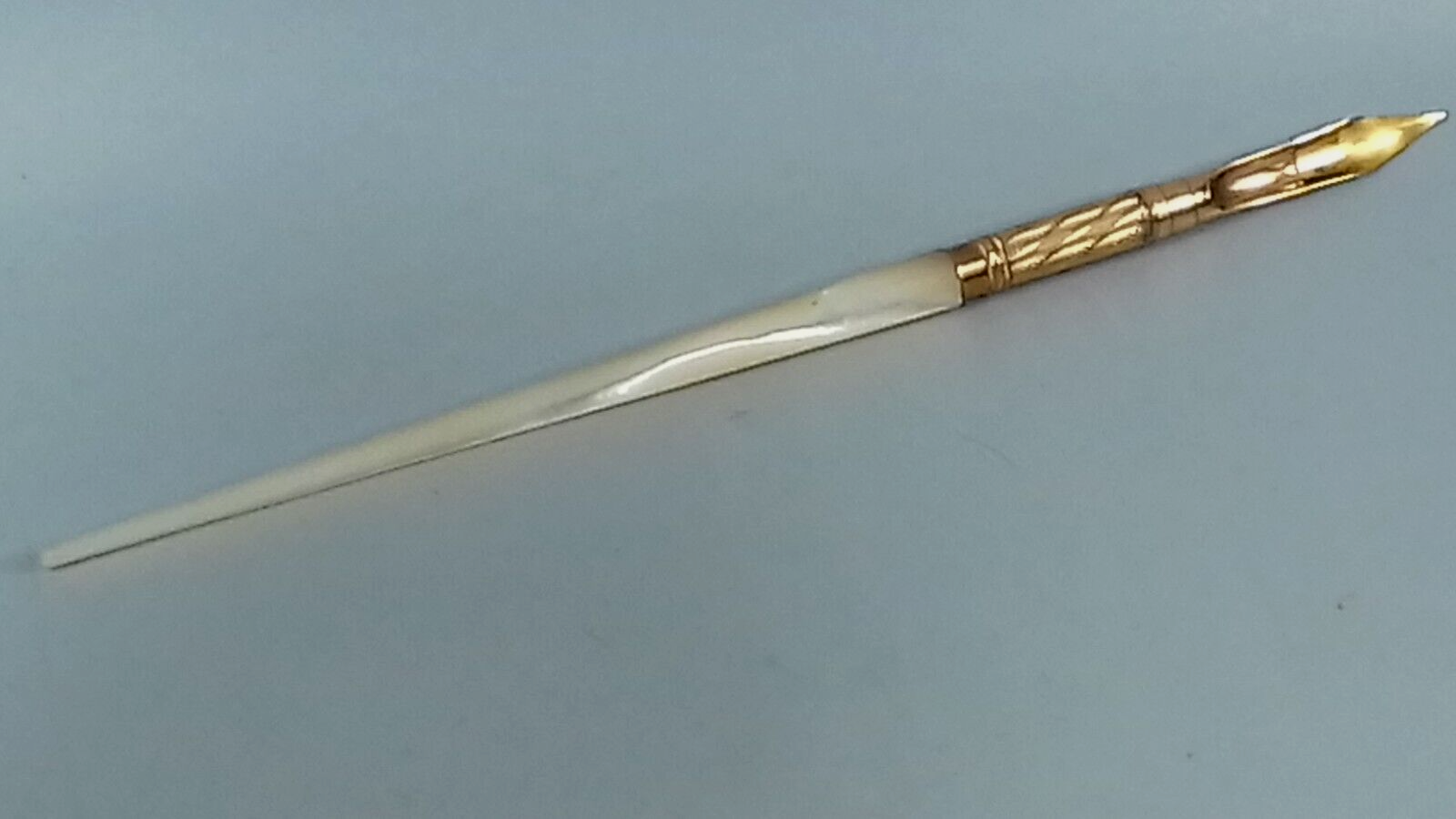 ANTIQUE MOTHER OF PEARL GOLD PLATED DIP PEN eBay