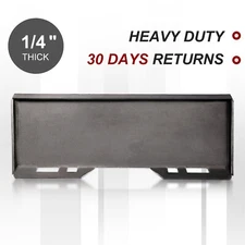 NEW! For Bobcat/ Kubota 1/4" Skid Steer Mount Plate Loader Quick Tach Attachment