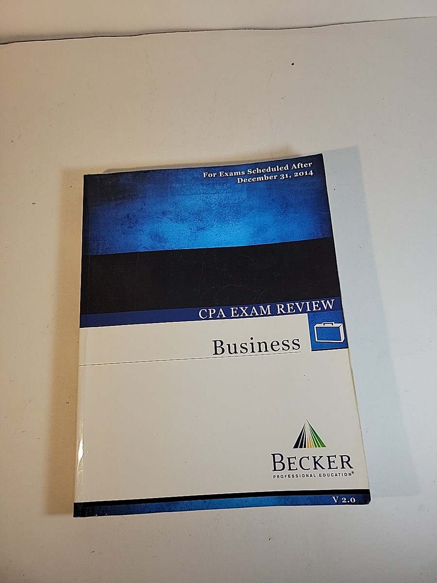 Pre Owned Becker BEC CPA Exam Review Business BEC V 2.0 