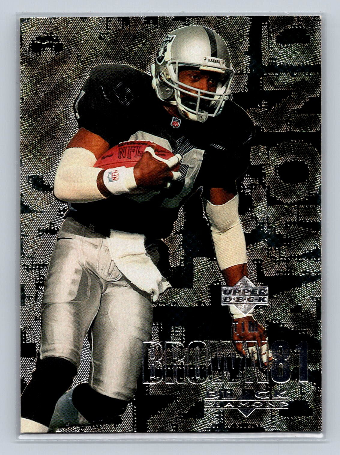 2000 Upper Deck Black Diamond #80 Tim Brown Oakland Raiders