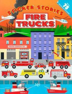 Edward Miller Fire Trucks (Paperback) Sticker Stories