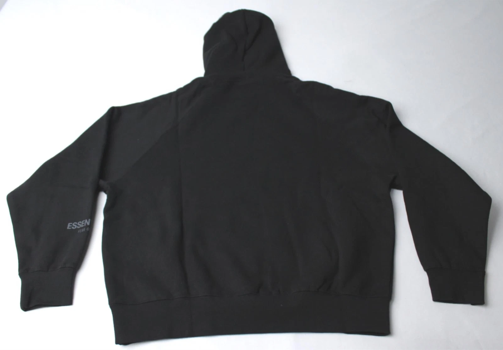 Felpa con cappuccio pullover Essentials Fear Of God unisex FW'20 logo NC3 nero taglia XS