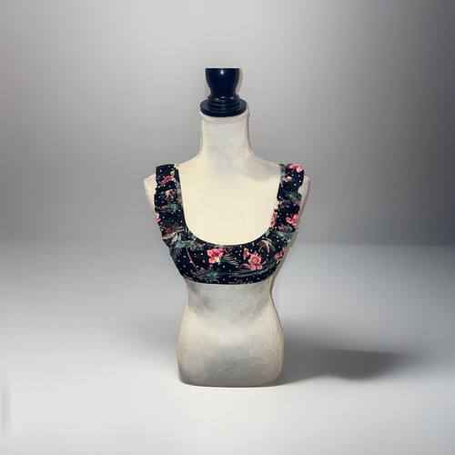 Women’s Endless Sun Bikini Top With Adjustable Straps Black Size S