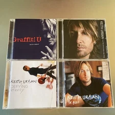Keith Urban 4 💿 LOT: Graffiti U, Be Here, Defying Gravity , Love Pain EUC
