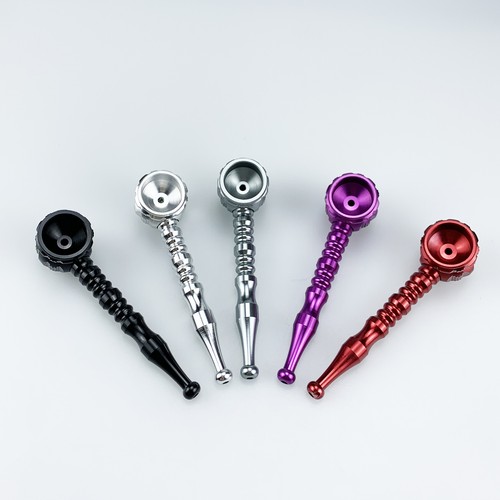 Creative Hammer Shaped Aluminum Alloy Pipe Multi Color Portable Metal Pipe - Picture 6 of 6