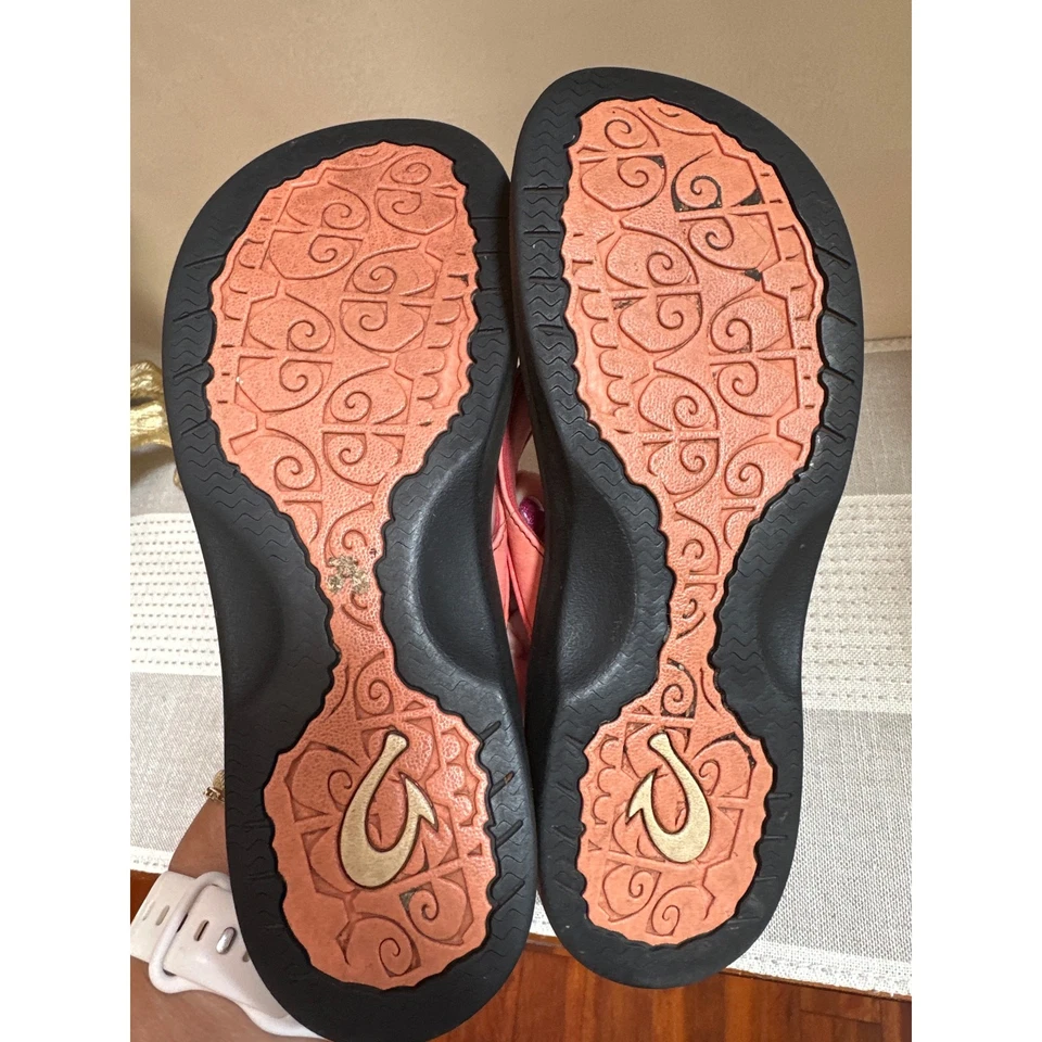 Шлепанцы OluKai 'Ohana цвет лосося размер 7 - Изображение 4 из 4