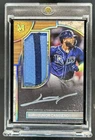 2025 Topps Museum Junior Caminero Framed Patch Auto Black #/5 Rays