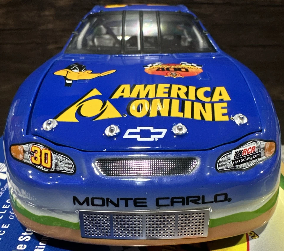 Jeff Green #30 America Online 2001 Looney Tunes 1/24 acción Nascar diecast Foto 3 de 4
