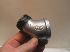 1-1/4" Galvanized Malleable 45 Degree Street Elbow for 150 Lbs. 5 PCS 