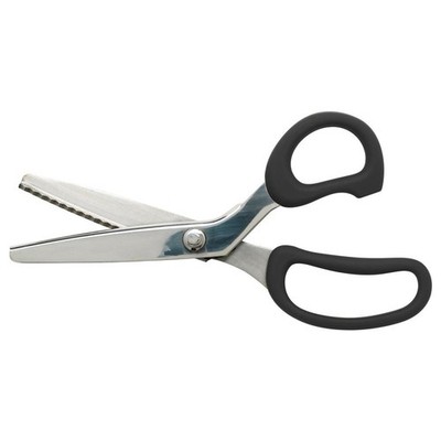 VINTAGE IKEA SY SCISSORS PINKING SHEARS TEXTILES ZIG ZAG SEWING CLOTHING BLACK