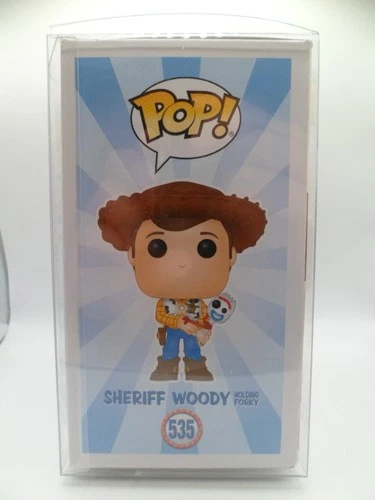 Funko Pop! Disney Toy Story 4 Sheriff Woody Holding Forky 535 Hot Topic w/ Case
