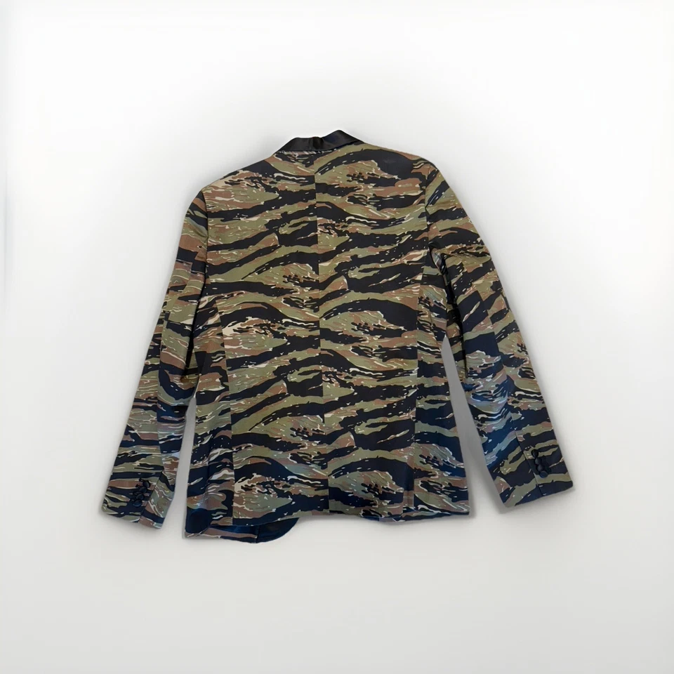 Jaqueta smoking masculina camuflagem tigre jeans e suprimentos vintage Ralph Lauren M - Imagem 2 de 2