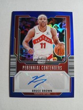 2023-24 Panini Contenders Optic BRUCE BROWN /75 Auto Blue Prizm Perennial Ssp