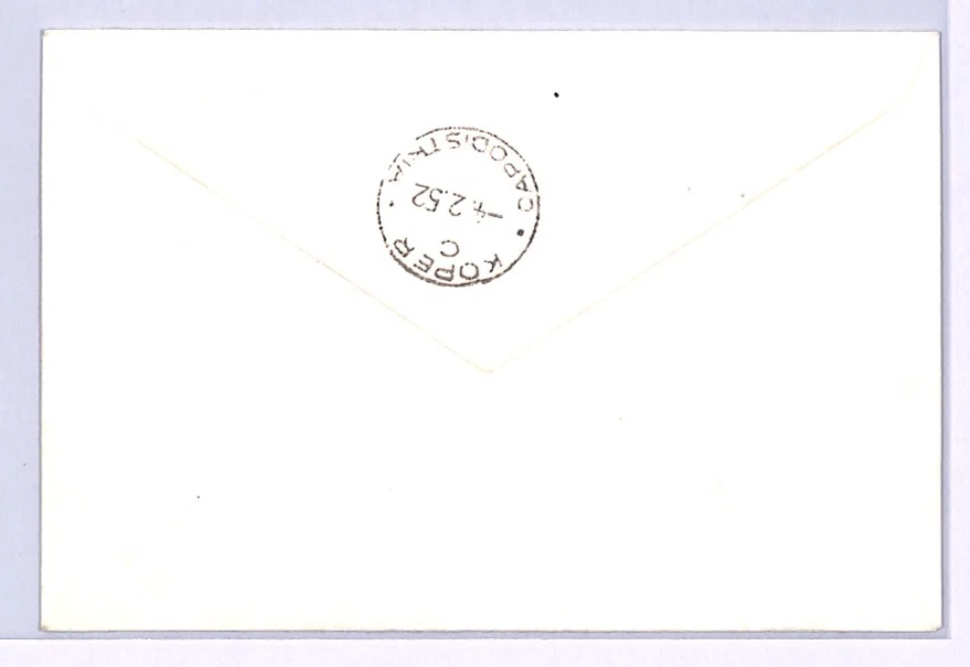 Yugoslavia TRIESTE (Zona B) 1952 FDC Koper *UPU* JUEGO DE AIRE{3} Cubierta de primer día XV57 Foto 2 de 4