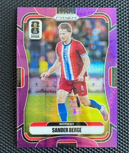 Sander Berge 2026 Panini Prizm FIFA World Cup Purple Hyper /299 #328