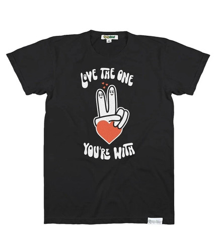 TIPSY ELVES T- SHIRT " LOVE THE ONE YOUR WITH MEDIUM NEW IN BAG
