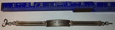 vintage FCC Sterling Silver Engraved ID IDENTITY Bracelet Forstner Chain Co.