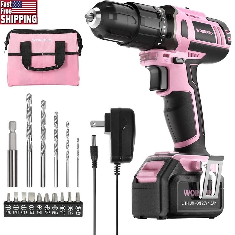 20V Cordless Drill 21 Torque Settings