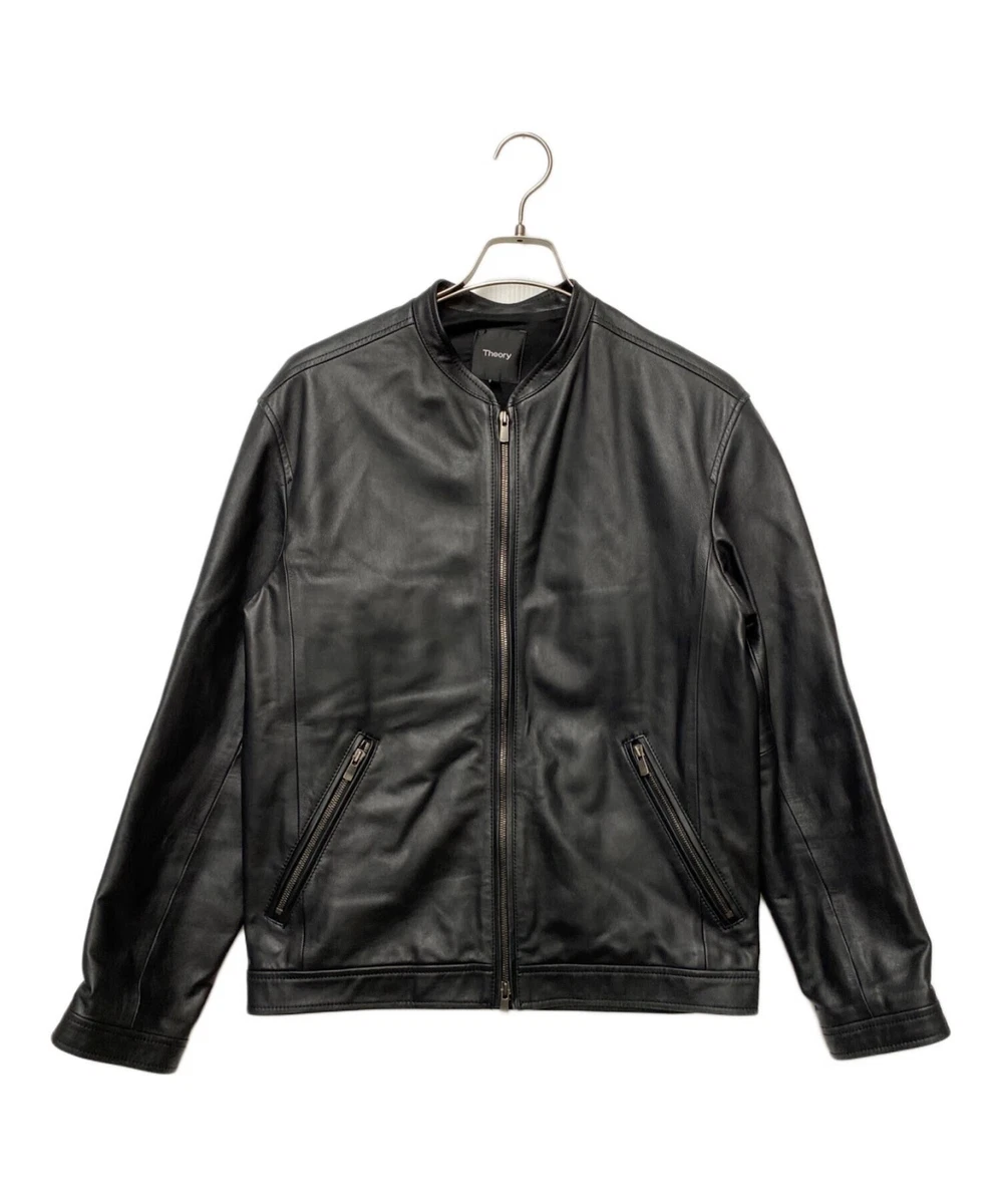 Theory Black Leather Outer Shell Coats, Jackets & Vests for Men