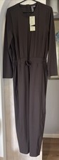 Sweaty Betty  Explorer Long Sleeve Jumpsuit Pumice Grey XL Brand New With Tags