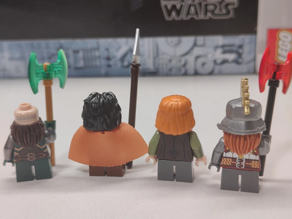 NEW LOTR DWARVES Dain Ironfoot, Dwalin, Bifur,  Bombur Custom Lego Minifigures - Image 2 of 2