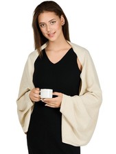 Shawl Wraps For Women Soft Cashmere Feel Wrap Sweater Knitted Shawl Scarf Wit...