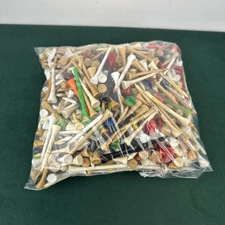Mixed Vintage Wooden Golf Tees Lot 1.5 lbs – Assorted Colors & Brands
