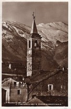 Cartolina Andrate - Campanile Chiesa Parroc - 1934 - Formato piccolo - Viaggiata