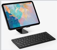 Bluetooth Compact Keyboard for iPad iOS/iPadOS Black Built-In Battery QWERTY
