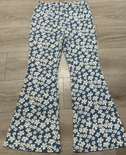 AMERICAN EAGLE 70s Style Floral Flared Hippie...
