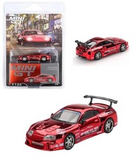 Mini GT 1:64 Toyota Supra (A80) Top Secret GT-300 Top Secret Red Chrome 1132-3E