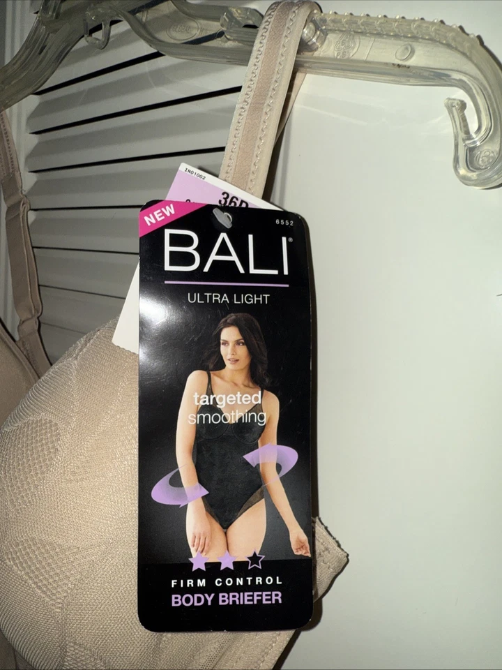 NEW BALI Ultra Light Body Briefer Shaper Firm Control Underwire Suit Stretch 36D - Image 3 of 4