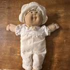 Cabbage Patch Kids 1982 Baby Doll 16in Blonde Green Eyes Signed Outfit Hat