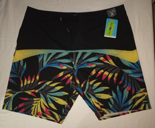 O'Neill Hyperfreak Flat Front Drawstring Men Board Shorts 38X9 NWT 59 MSRP