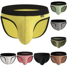 Briefs Beachwear Breathable Bulge Pouch Underpants Elastic Waist Briefs