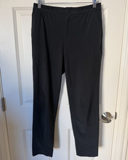 Banana Republic Airstretch Black Dress Pants Straight Leg Mid Rise Pockets S