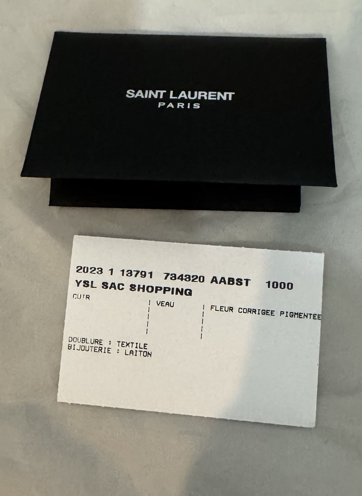 Borsa a tracolla YSL SAINT LAURENT nera vernice borsa shopping