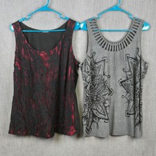 Maurices 1X Shirt Bundle of 2 Sleeveless Tank...