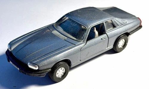 Corgi Jaguar XJS Blue Opening Doors Toy Car Vintage Collectible Model