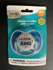 NEW BABY KING BLUE  LITTLE KING  PACIFIER 0 MONTHS