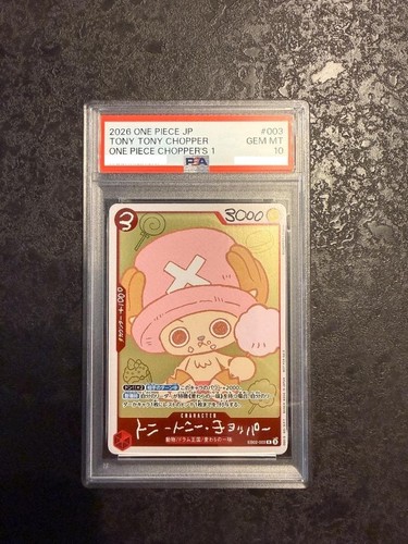 PSA 10 Chopper EB02-003 CHOPPER’s 1 Comic ONE PIECE Card Japanese 2026 Promo